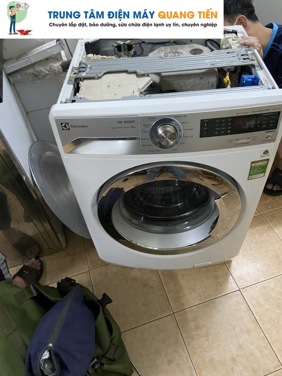 sửa máy giặt Electrolux inverter