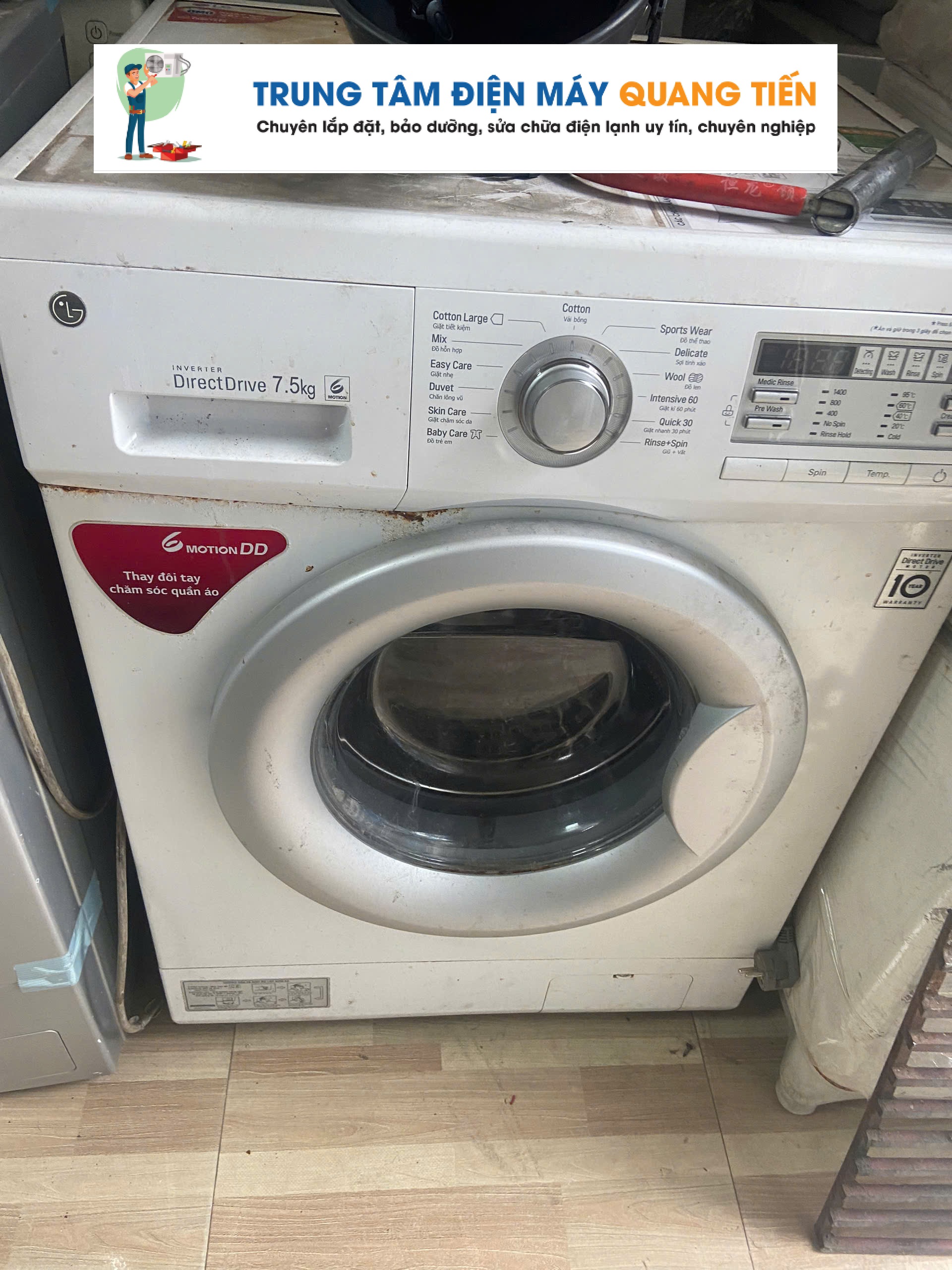 Sửa máy giặt tại nhà Tây Hồ