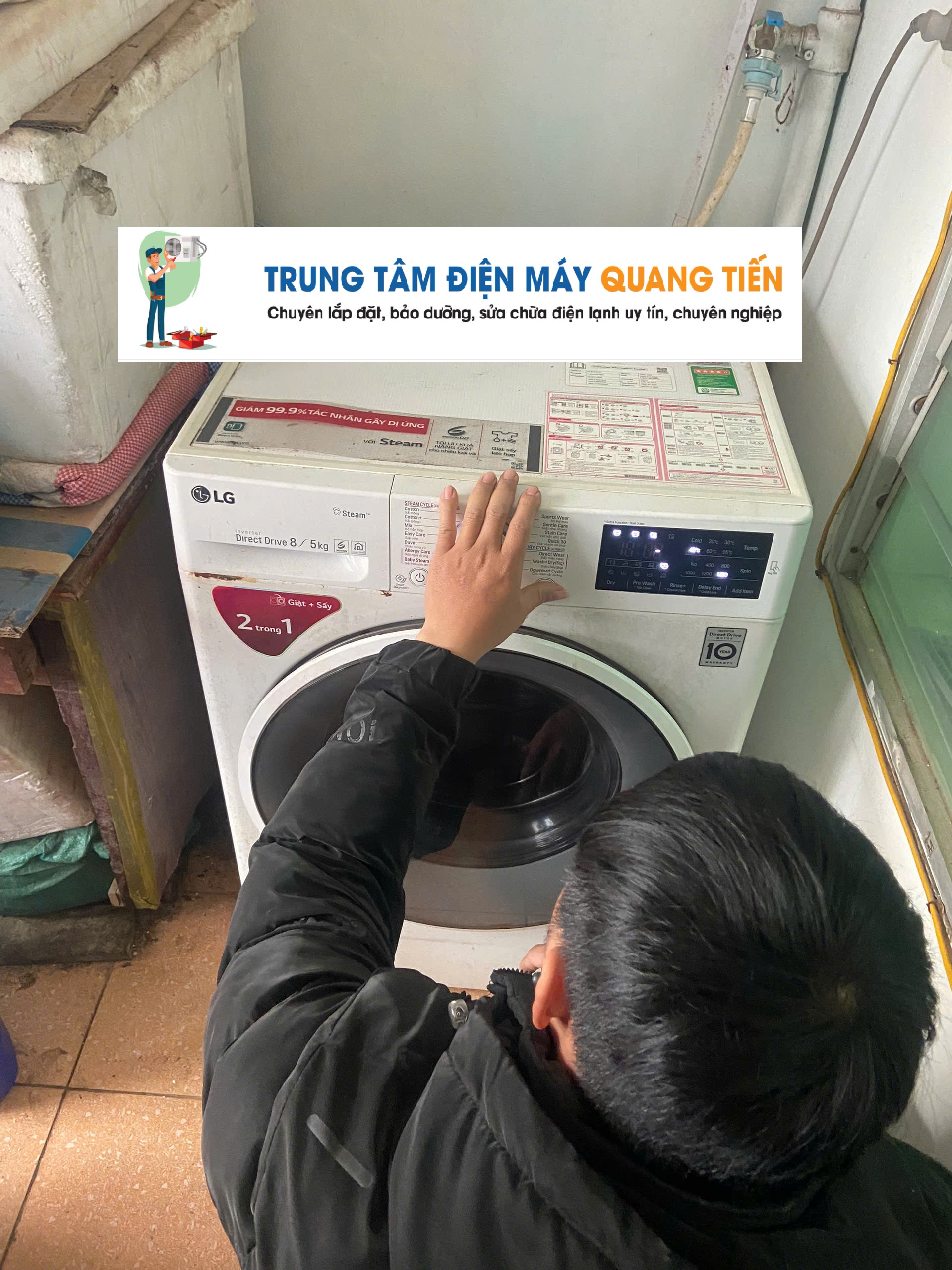 Sửa máy giặt tại nhà Thanh Trì
