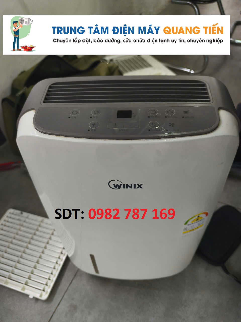 Sửa máy hút ẩm tại nhà Long Biên
