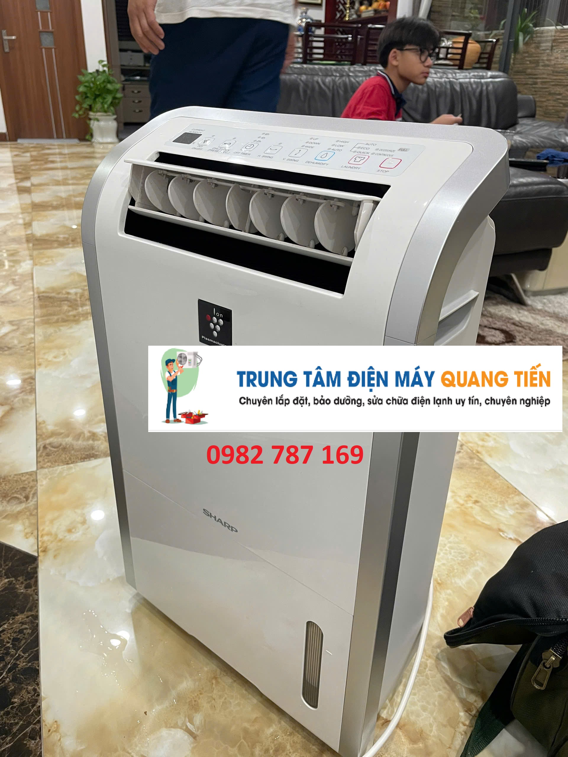 Sửa máy hút ẩm tại nhà Ba Đình